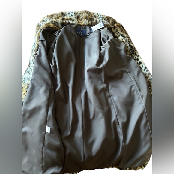 W BY WORTH Faux Leopard Coat NWT IN MEDIUM - Picture 10 of 11
